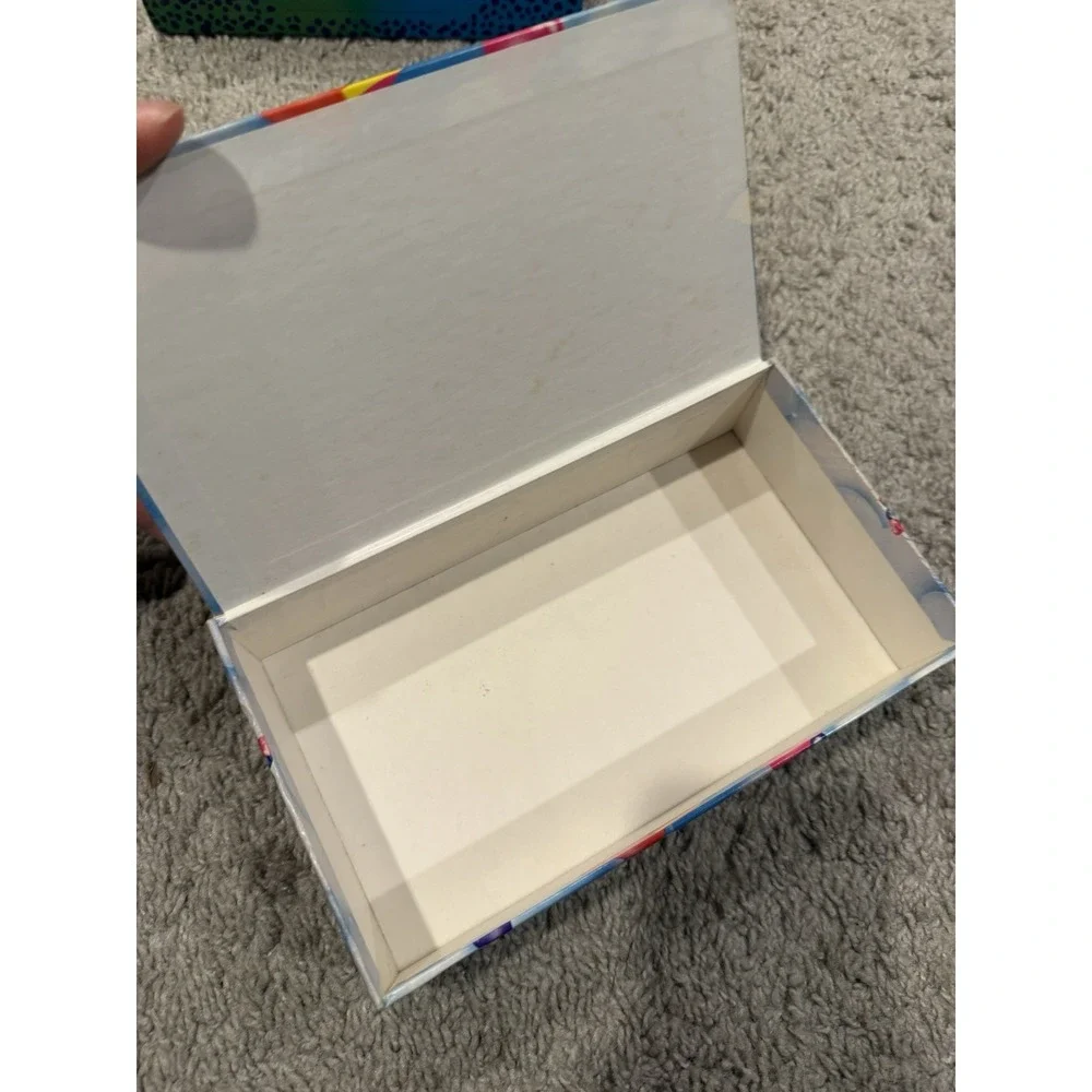 1980s‎ Vintage Lisa Frank Unicorn Rainbow Love Hearts Pencil Cardboard Box